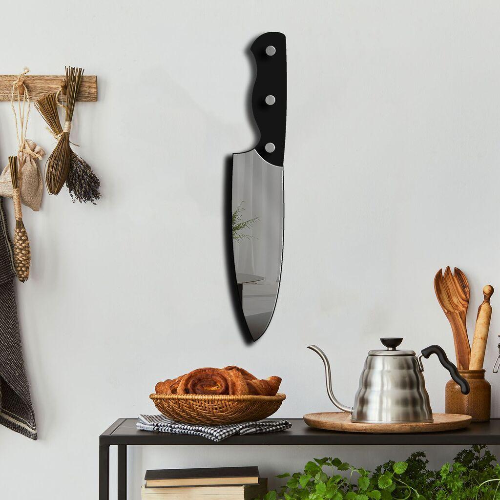 Огледало за dzид Ozgl514, 12x70 см, сиво