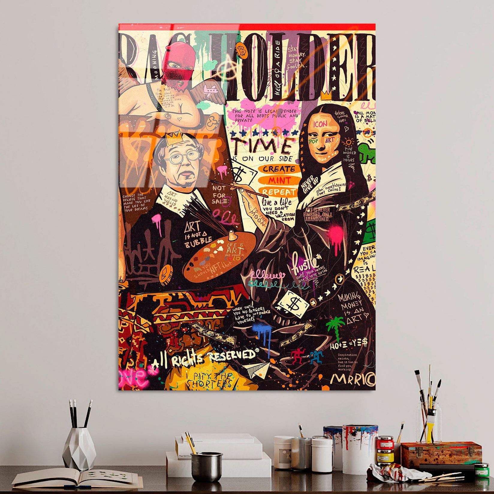 Слика од калено стакло Wallity 70x100cm