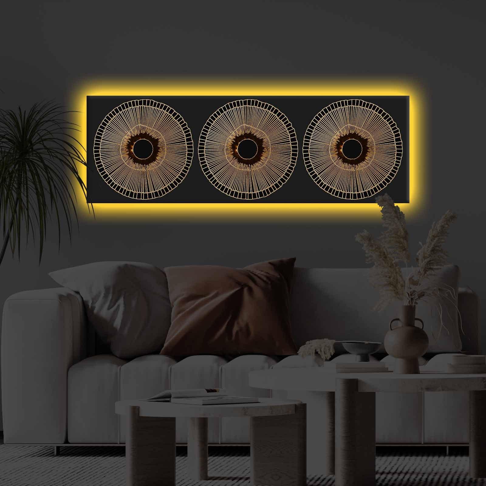 Слика „Волити" на платно со LED осветлување 30x90 см