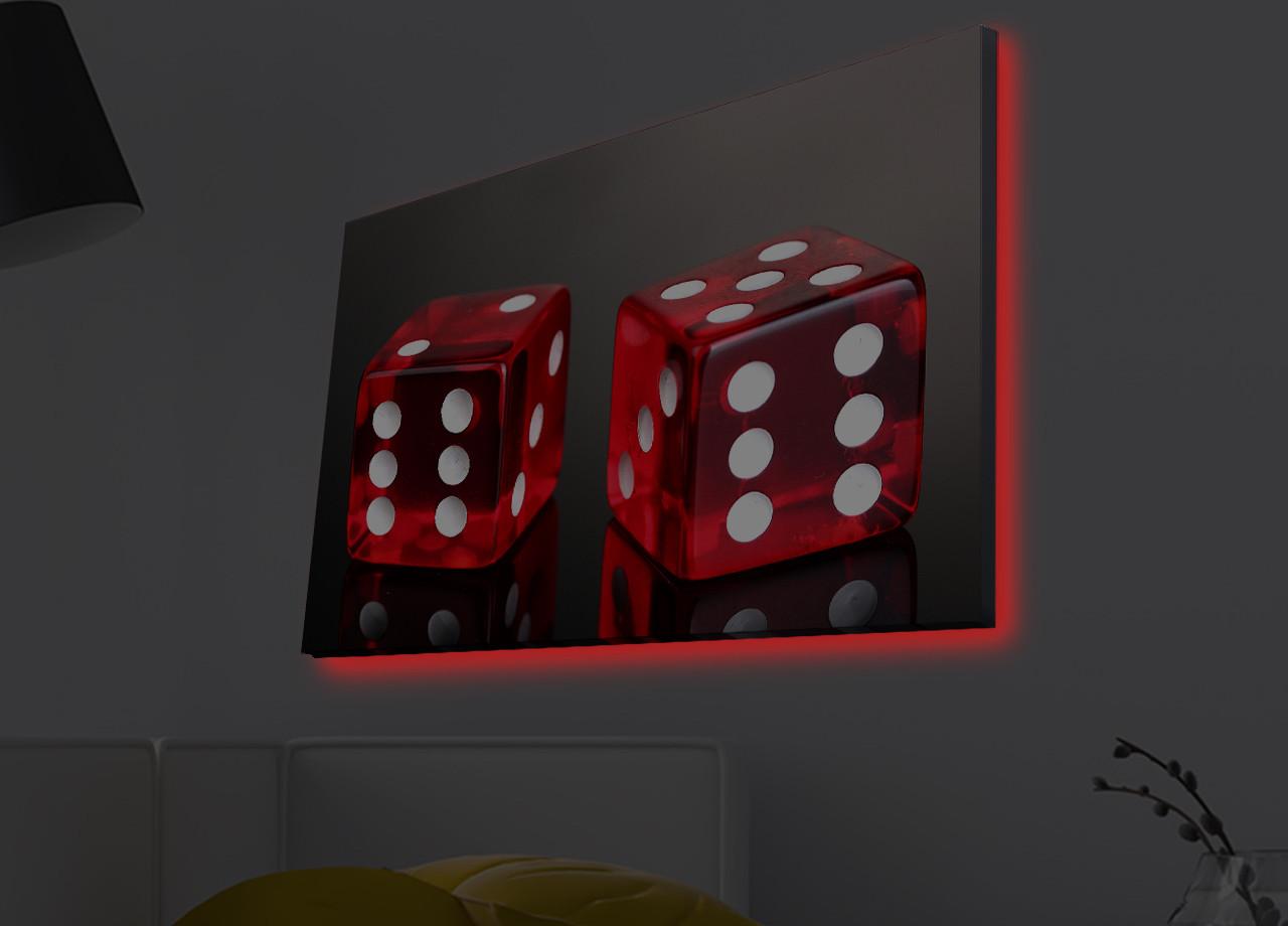 Слика „Волити" на платно со LED осветлување 45x70 см