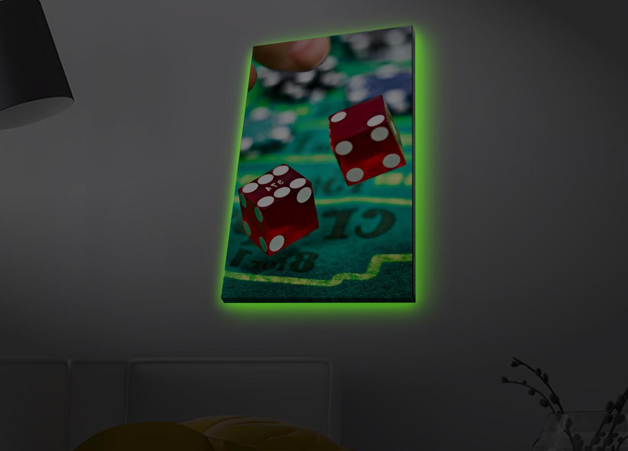 Слика „Волити" на платно со LED осветлување 45x70 см