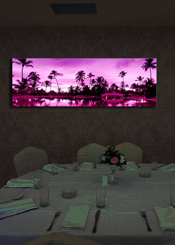 Слика „Волити" на платно со LED осветлување 30x90 см