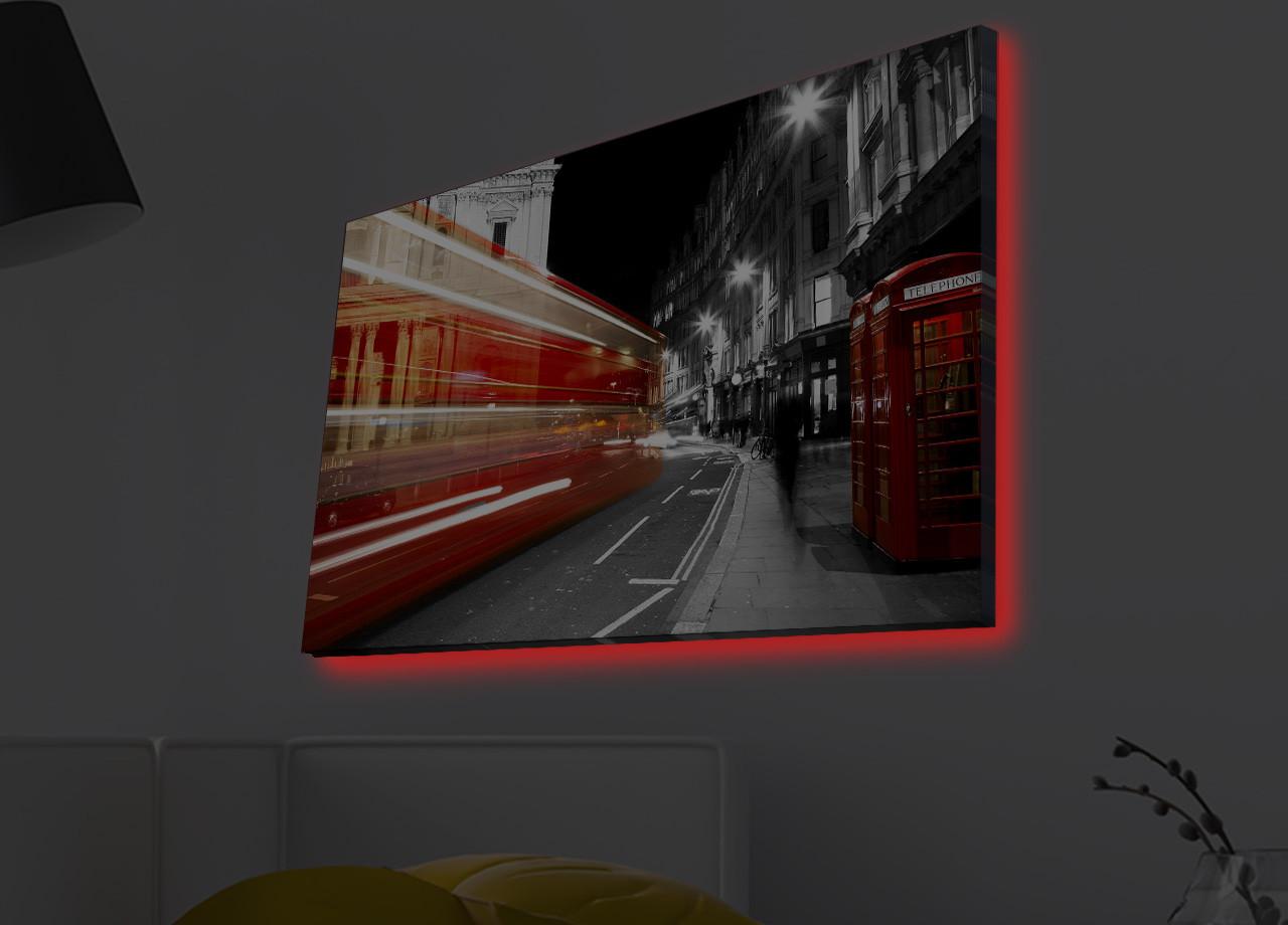 Слика „Волити" на платно со LED осветлување 45x70 см