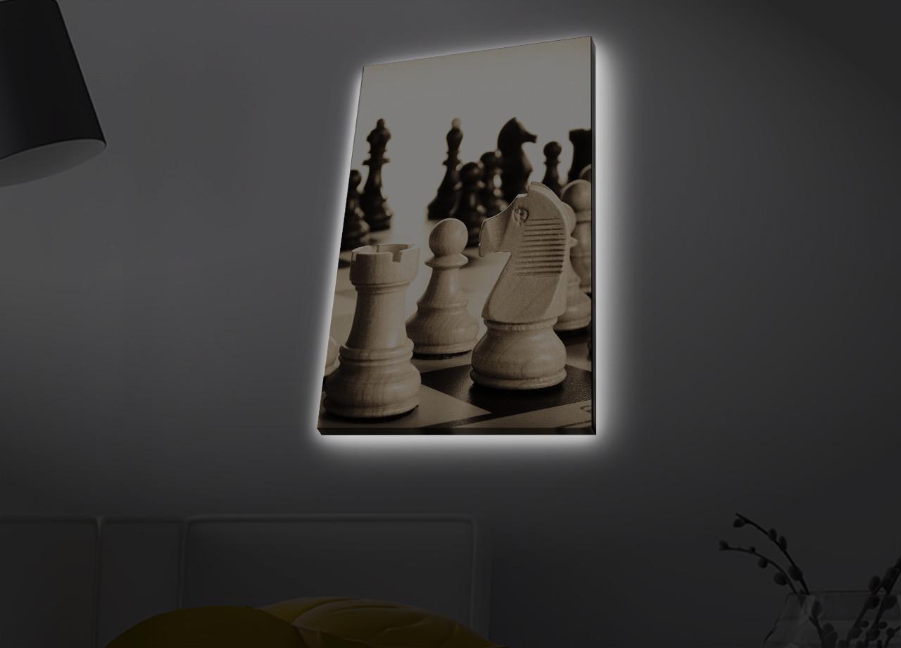 Слика „Волити" на платно со LED осветлување 45x70 см