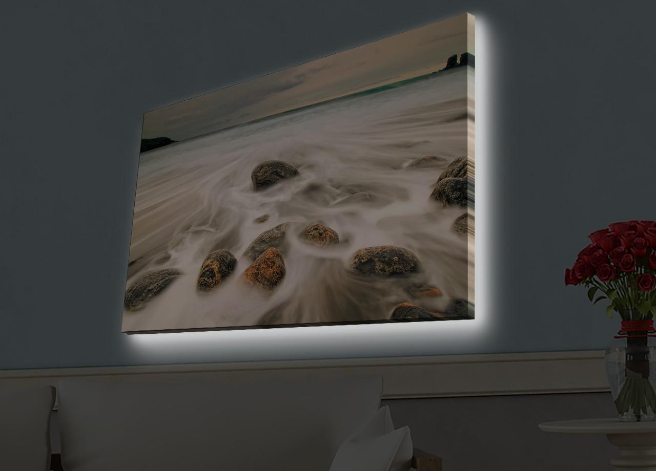 Слика „Волити" на платно со LED осветлување 45x70 см