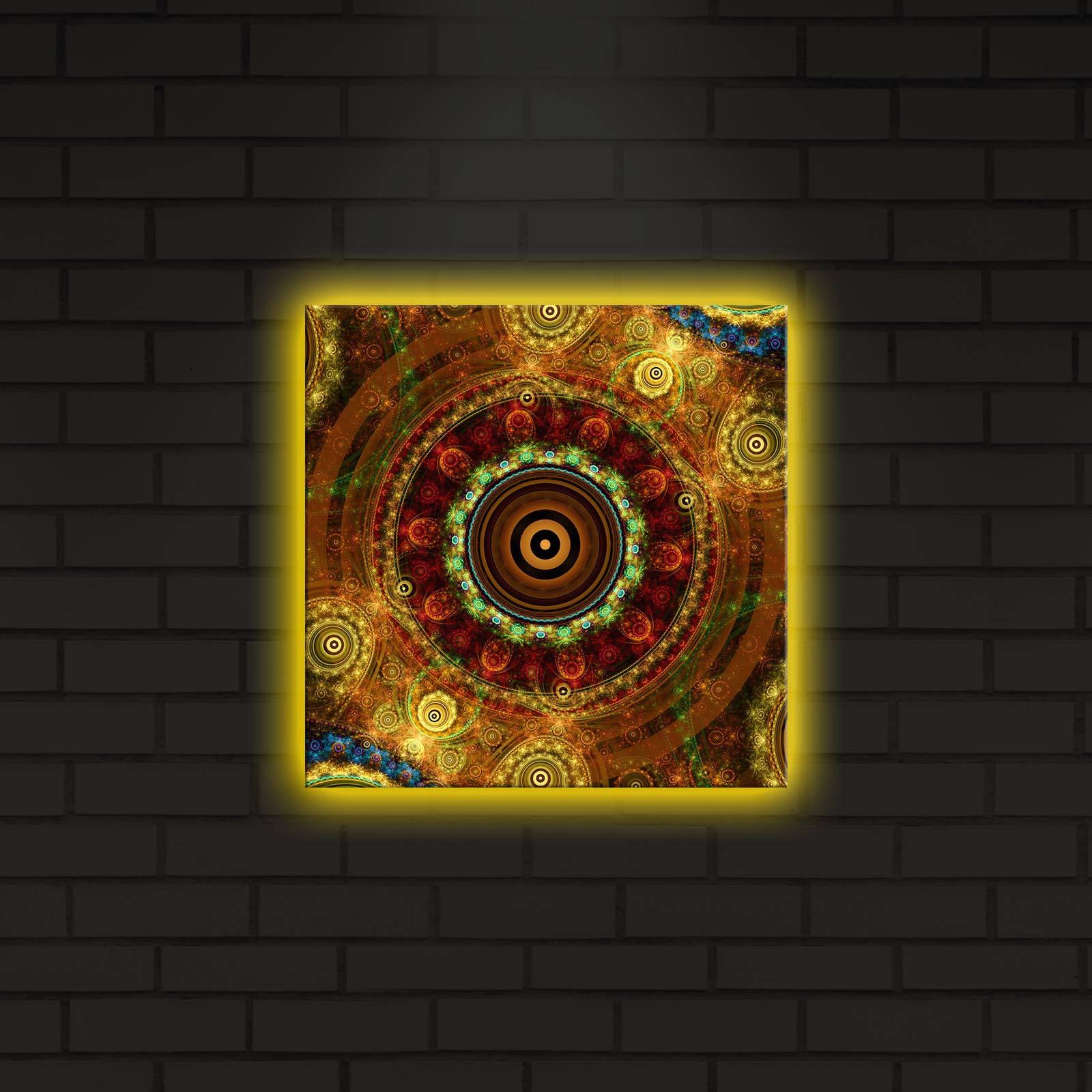 Слика „Волити" на платно со LED осветлување 28x28 см