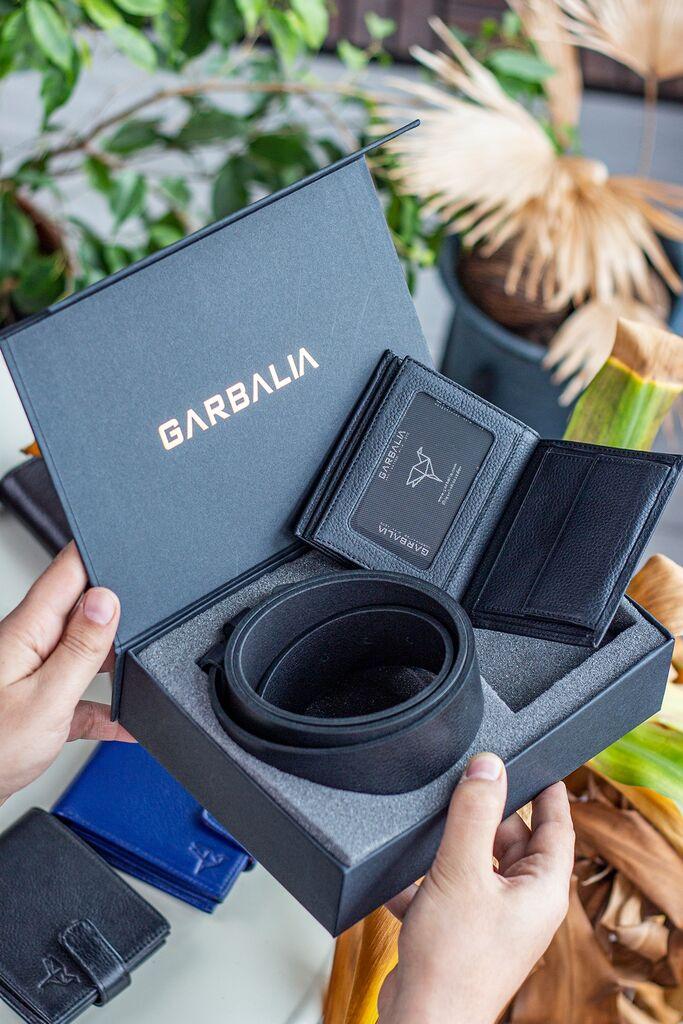 Garbalia машки појас и паричник Reynosa, црна