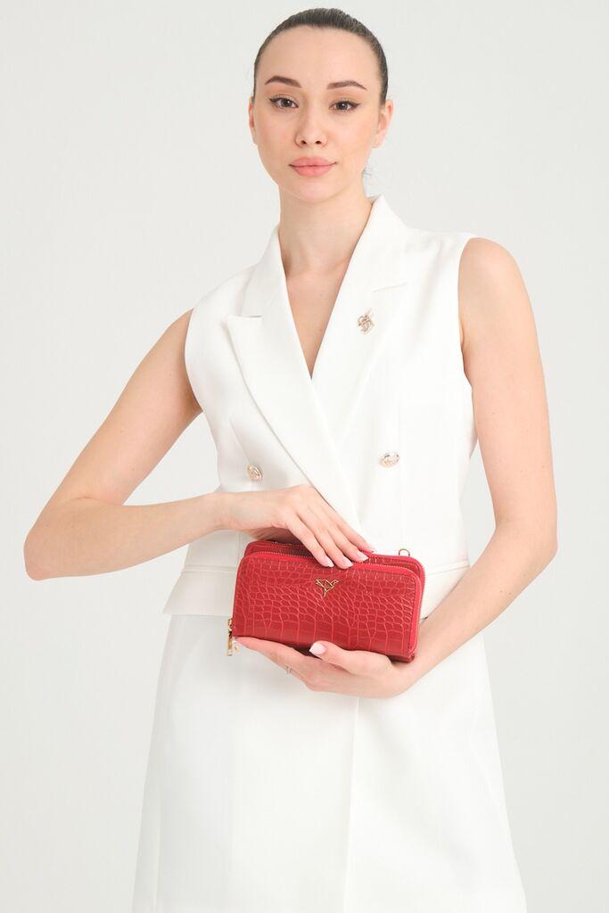 Женски паричник Гарбалија Лизард, беж