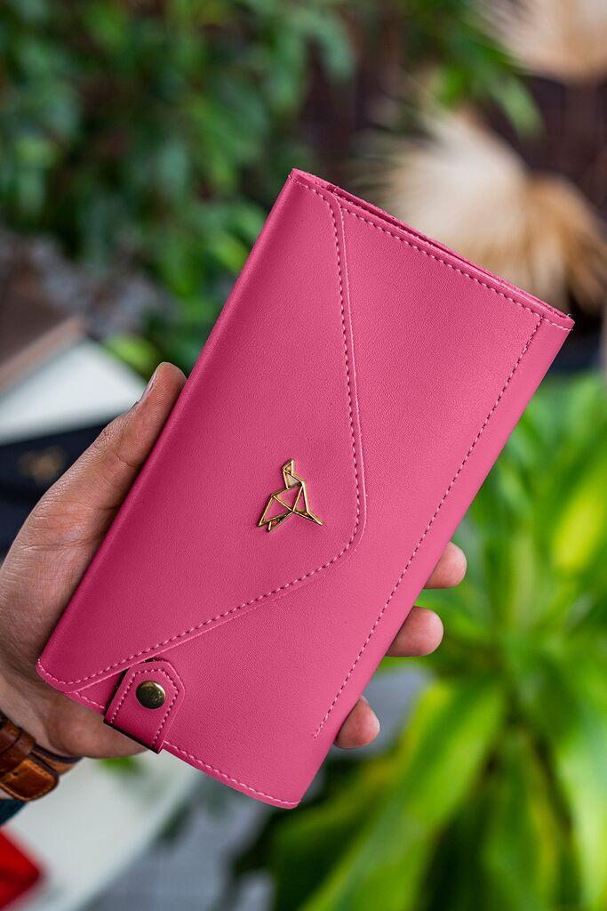 Женски паричник Garbalia, плик, розов