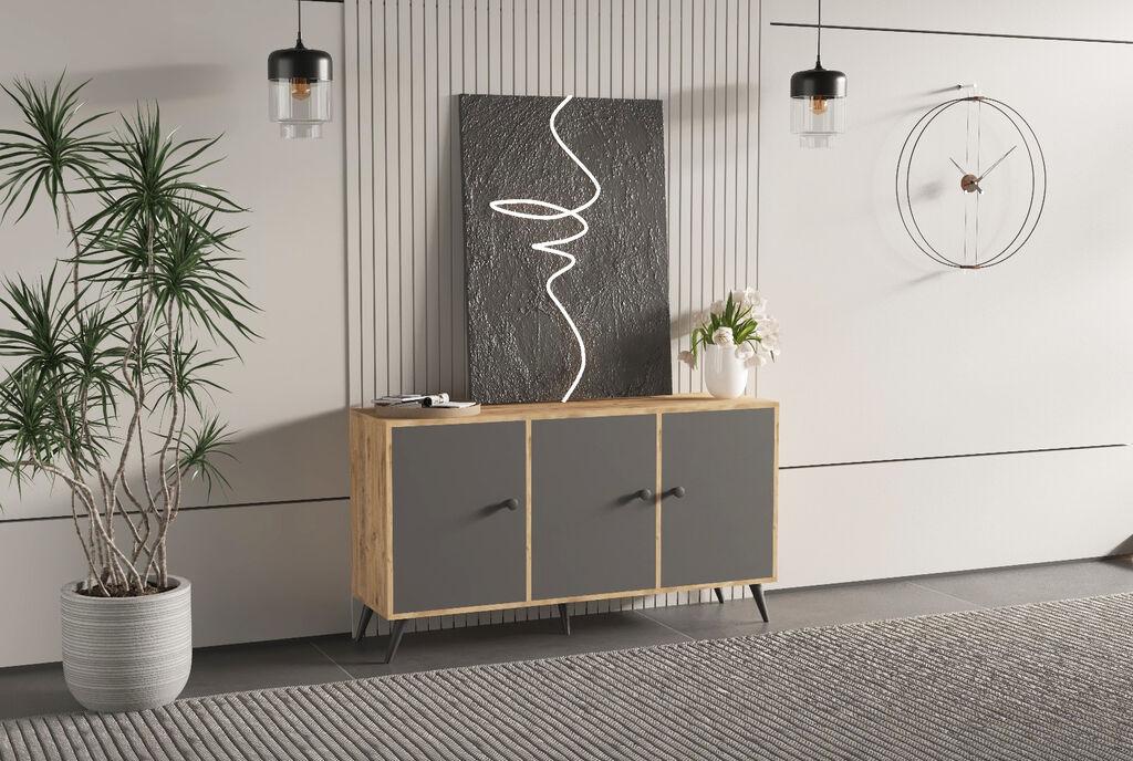 Sitonia Повеќенаменска комода Минот - 120 × 30 × 80 см