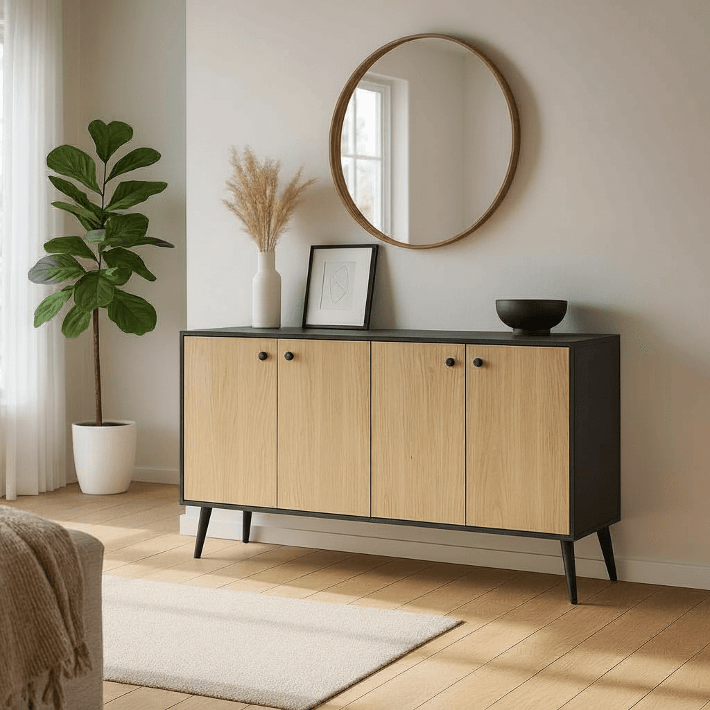 Sitonia Повеќенаменска комода Колиа - 140 × 35 × 85 см