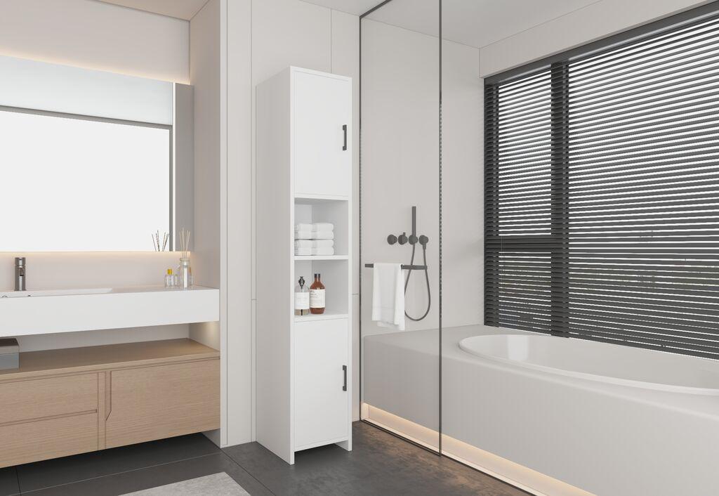 Sitonia Плакар за бања Табриз - 37 × 25 × 180 см