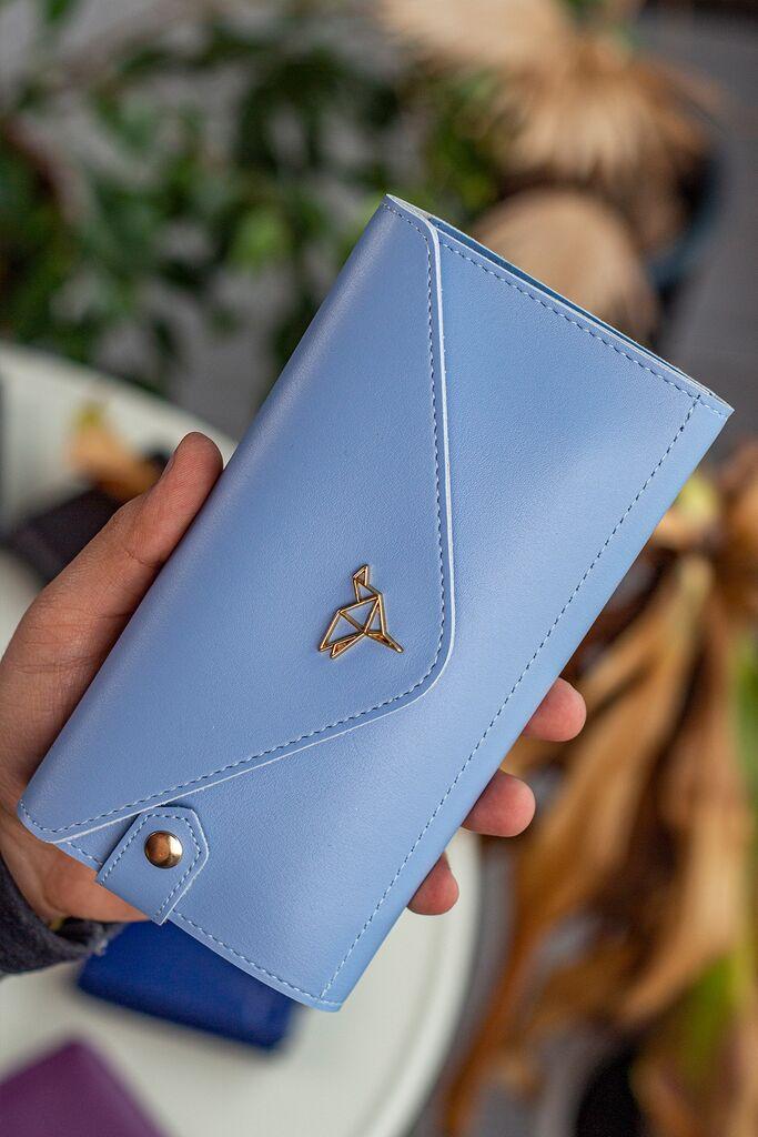 Плик за женски паричник Garbalia, син