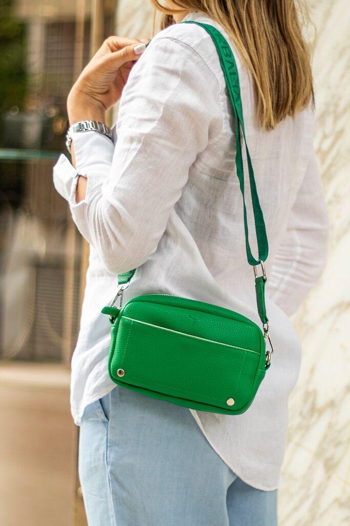 Женска чанта Bemiss West, 21 x 6 x 13 см, беж