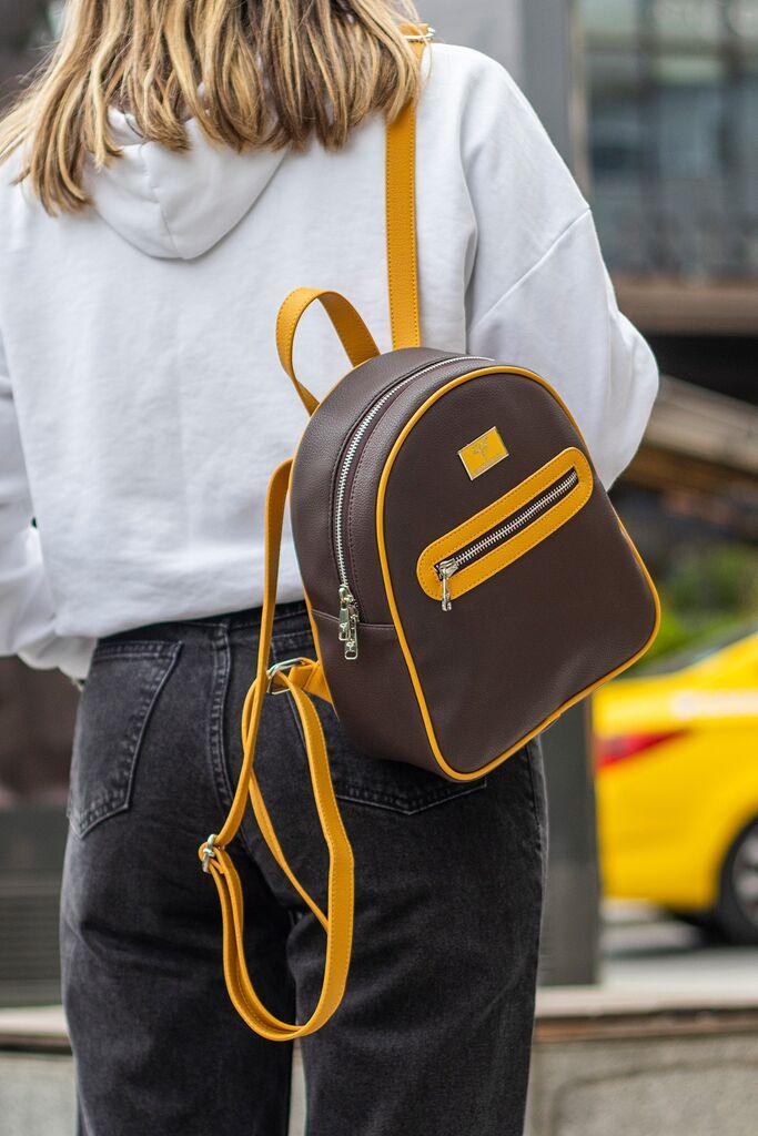 Женски ранец Bemiss Oslo, кафеав