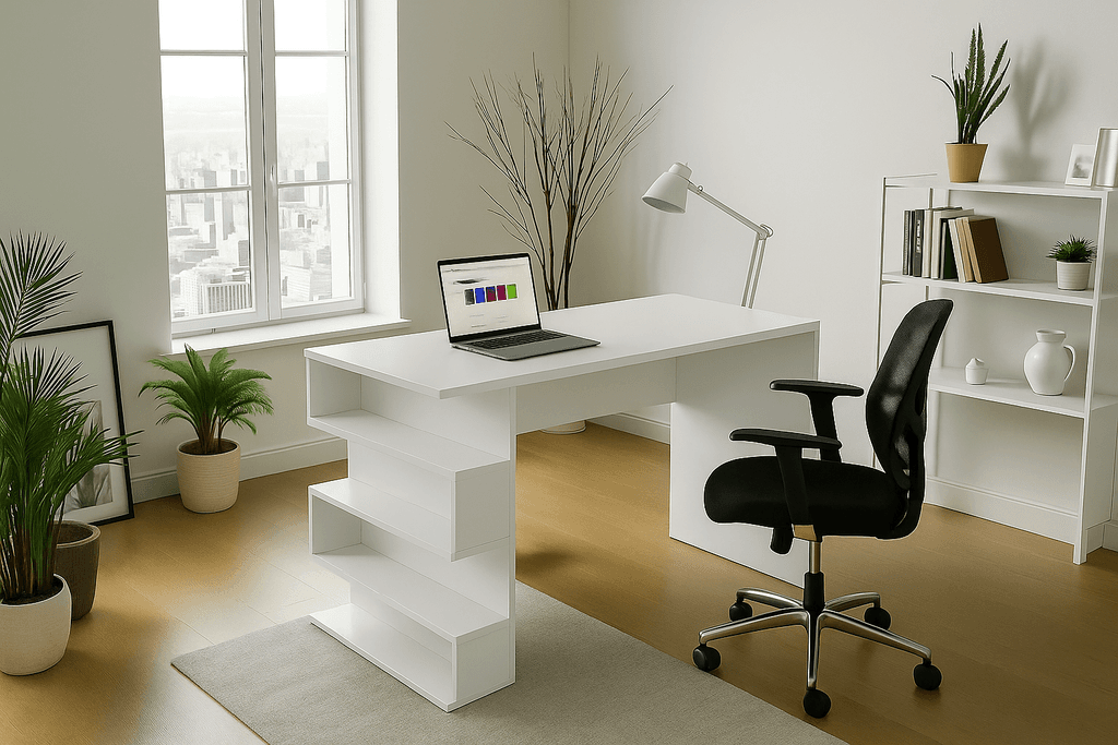 Sitonia Биро Монтали бело - 110 × 50 × 75 см