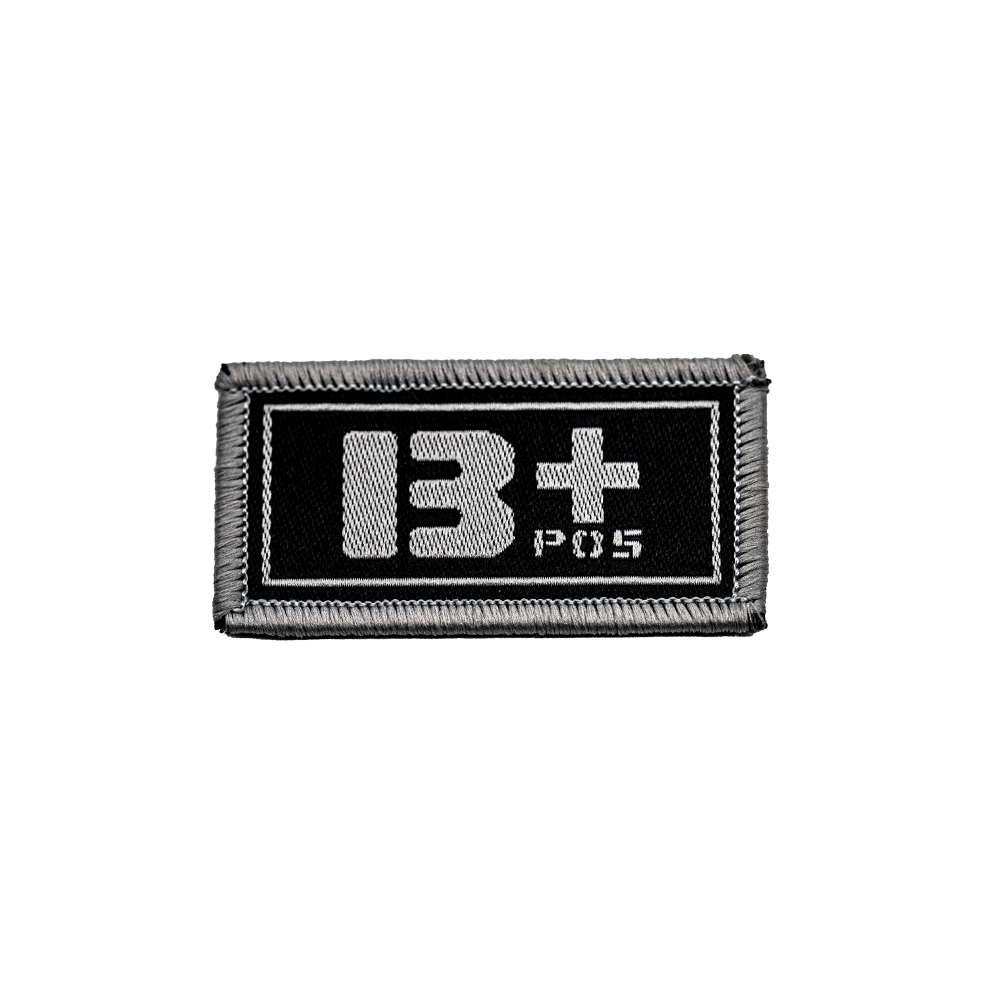 VIGOR Лепенка везен woven emblem blood type b+