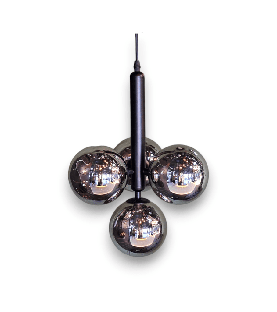 Gioia Црн Висечки Лустер Smoke 4*G9