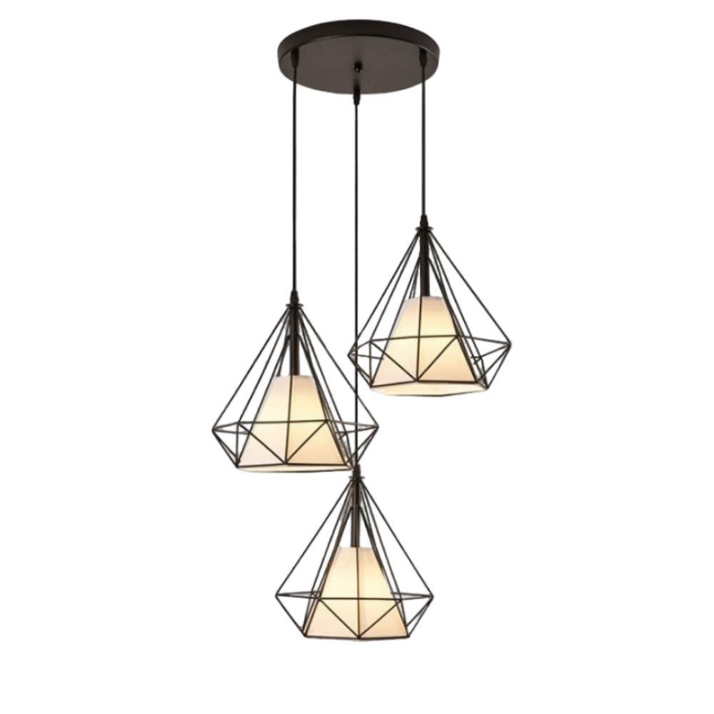 Marina Црн Висечки Лустер- Кружен 3*Е27