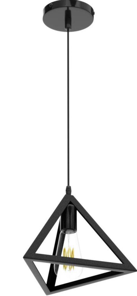 Samantha Црн Висечки Лустер 1*Е27