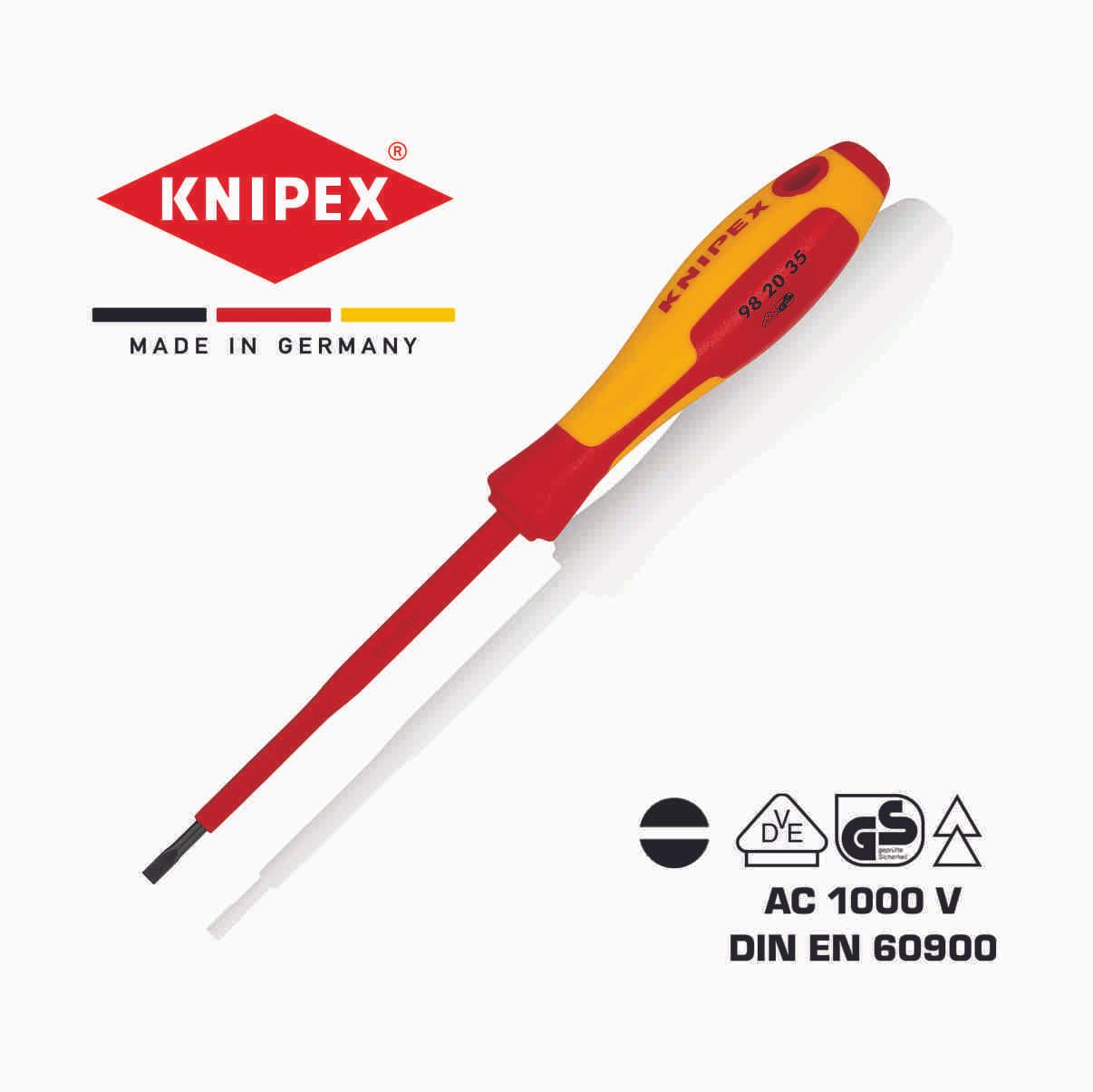 Knipex Одвртувач 3,5x202mm VDE 1000V