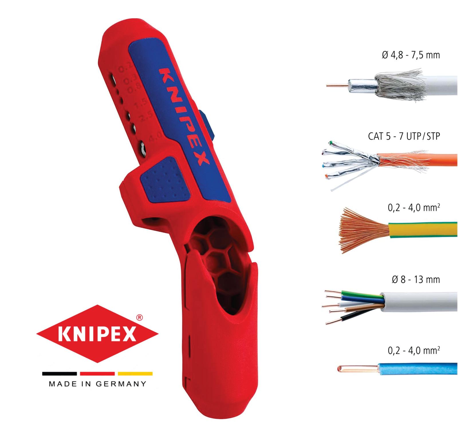 Knipex КНП Универзална алатка за соголување ErgoStrip