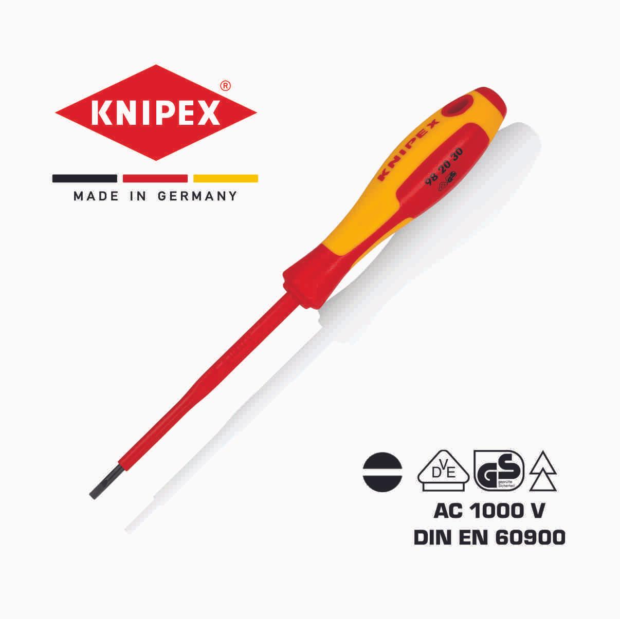 Knipex Одвртувач 3,0x202mm VDE 1000V