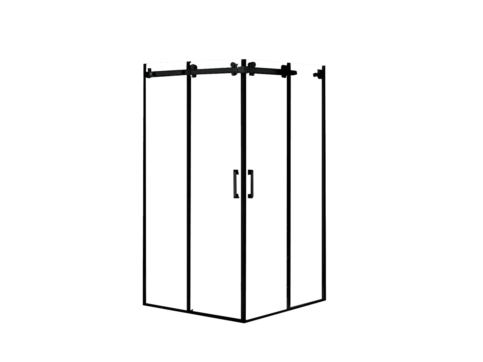 Fabbygo Параван Impera 80x80 190cm/6mm - црна