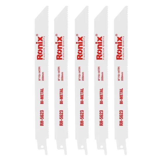 Ronix Сет листови за метал и пластика за реципрочна пила (лисичја опашка) 5 парчиња RH-5623