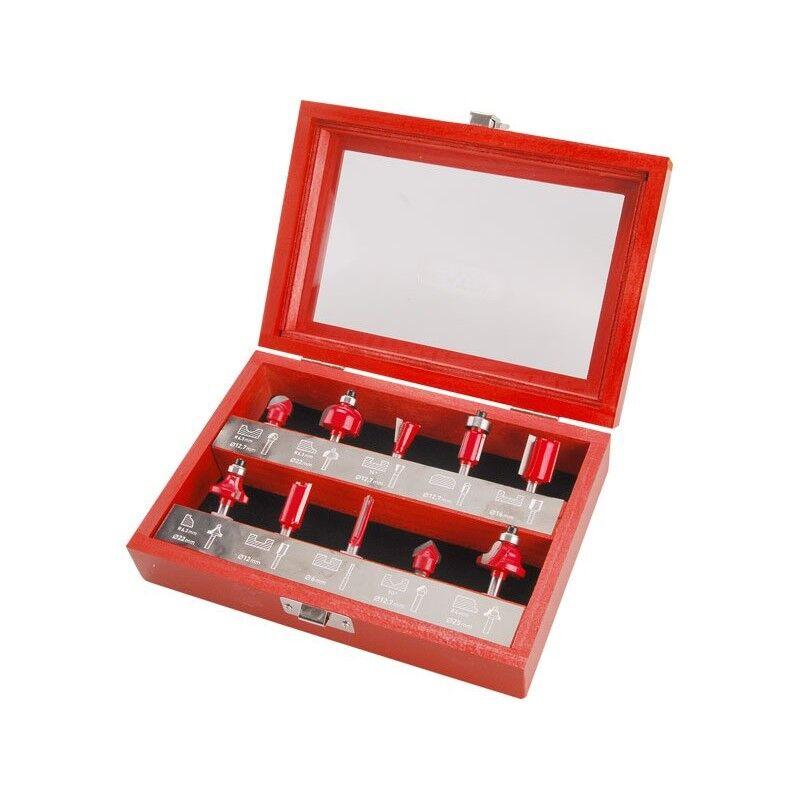 Alfa Electric Сет фрези за дрво 6мм 10 парчиња 44041