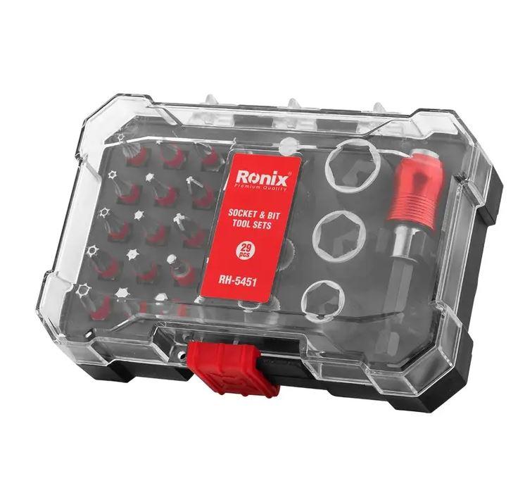 Ronix Сет од 28 парчиња клучеви 6 парчиња и 22мм битови , РХ-5451