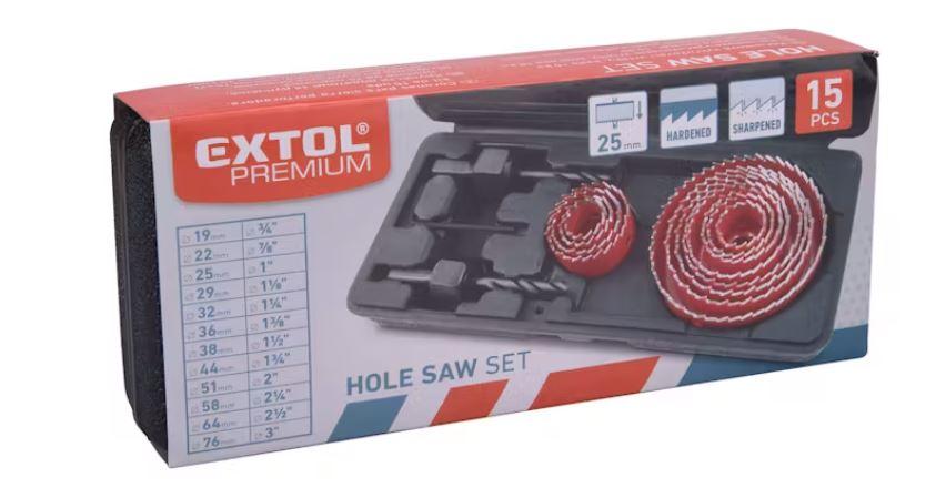 Alfa Electric Сет кружни пили Φ19–73мм 13 парчиња EXTOL