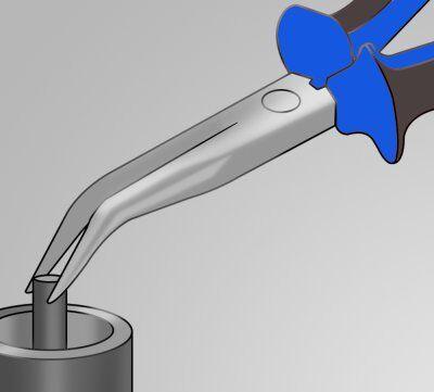 Unior Шпицеста клешта крива 200мм 512/1BI