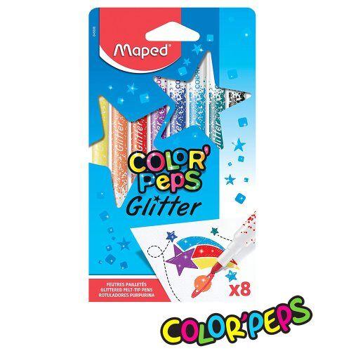 Maped Фломастери /8 глитер 845808