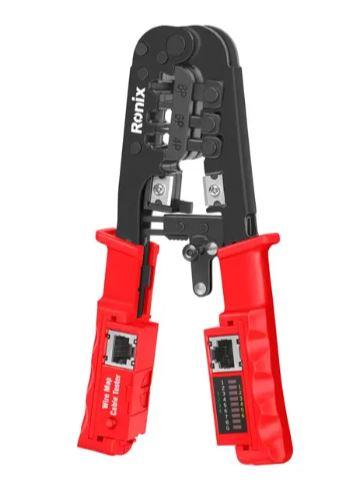 Ronix Клешта со тестер за мрежни и телефонски конектори 8/8–6/6–4/4  RX-1831