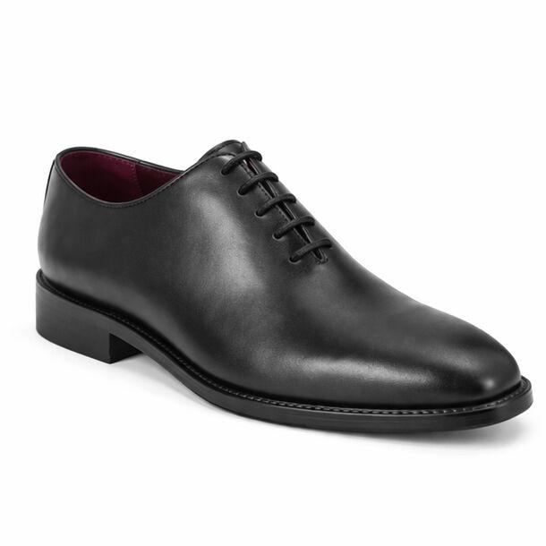 Машки чевли Black Leather Oxford