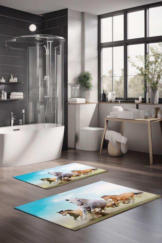 Комплет душеци за бања L'essentiel Maison CT-5125, шарени