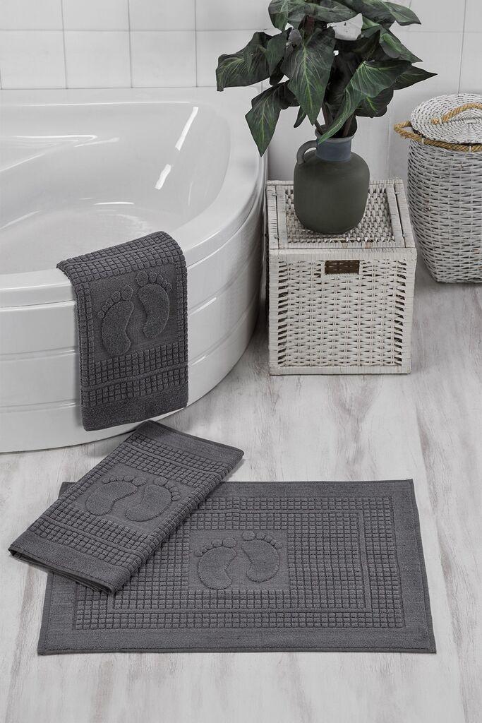Комплет душеци за бања L'essentiel Maison Orma, Антрацит