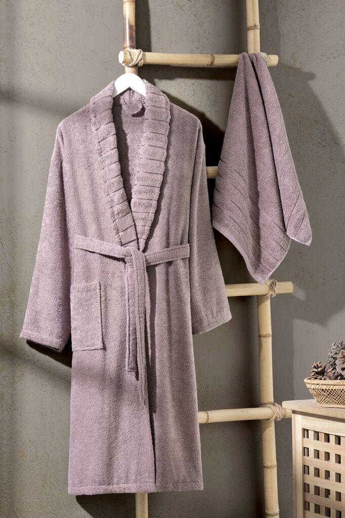 L'essentiel Maison Set Bademantil со пешкир Carla, Purple