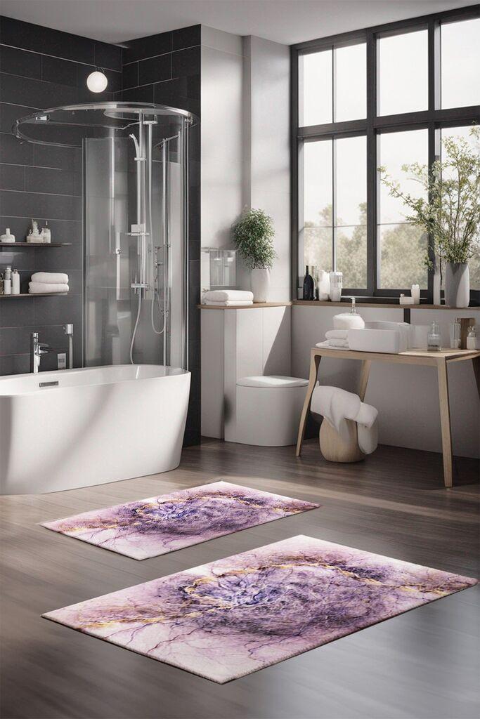 L'essentiel Maison Комплет мат за бања CT-5050, виолетова