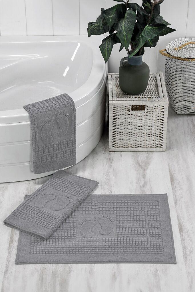 Комплет душеци за бања L'essentiel Maison Orma, сива боја