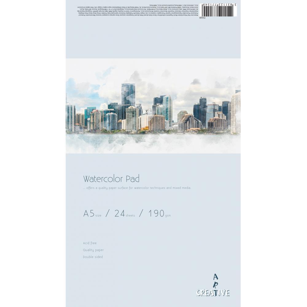 Creative Блок Aquarelle A5 24 листа 190гр.75320