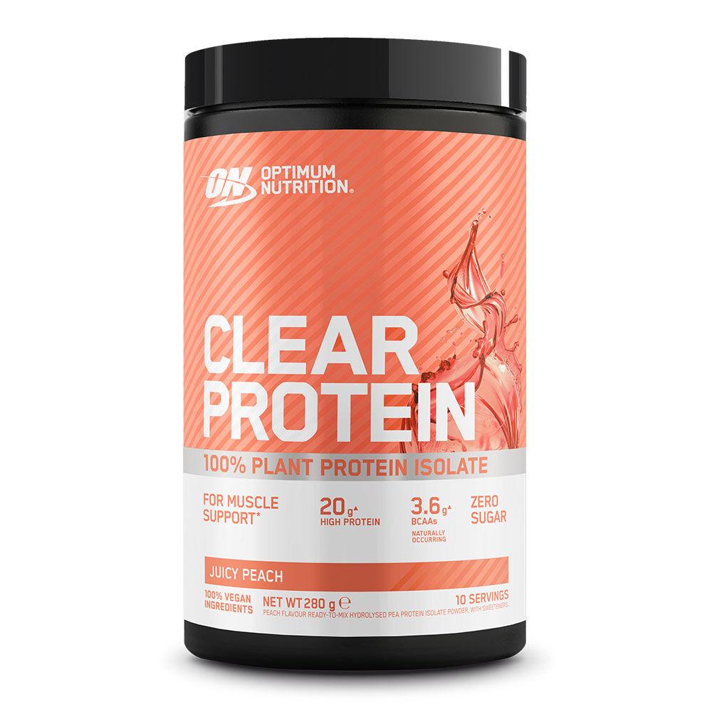 Optimum Nutrition 100% Clear Plant Протеин Изолат, Juicy Peach, 280г