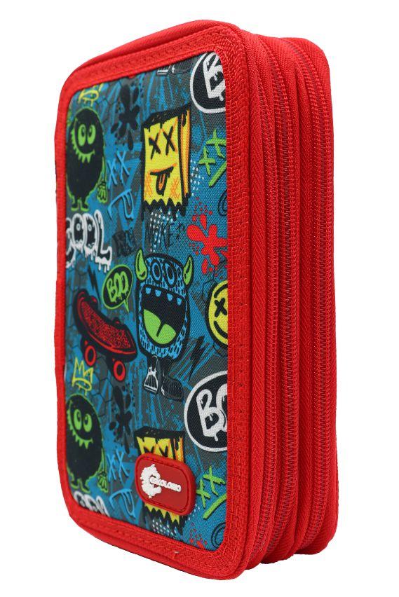 Eskolorio Прибор за моливи празен, со 3 патенти