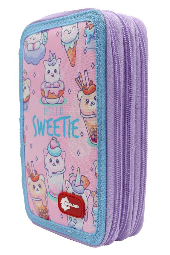 Eskolorio Прибор за моливи празен, со 3 патенти