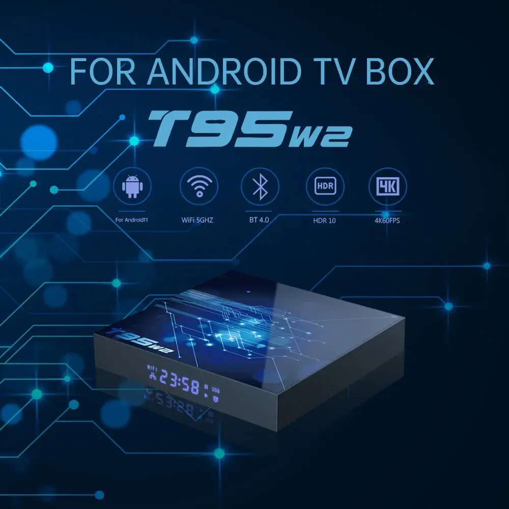 T95 Android SmartBox Q / QuadCore S905X2 1.8Ghz / 4GB / 64GB/ 8K / Wi-Fi 5G / BT/ LAN / Remote