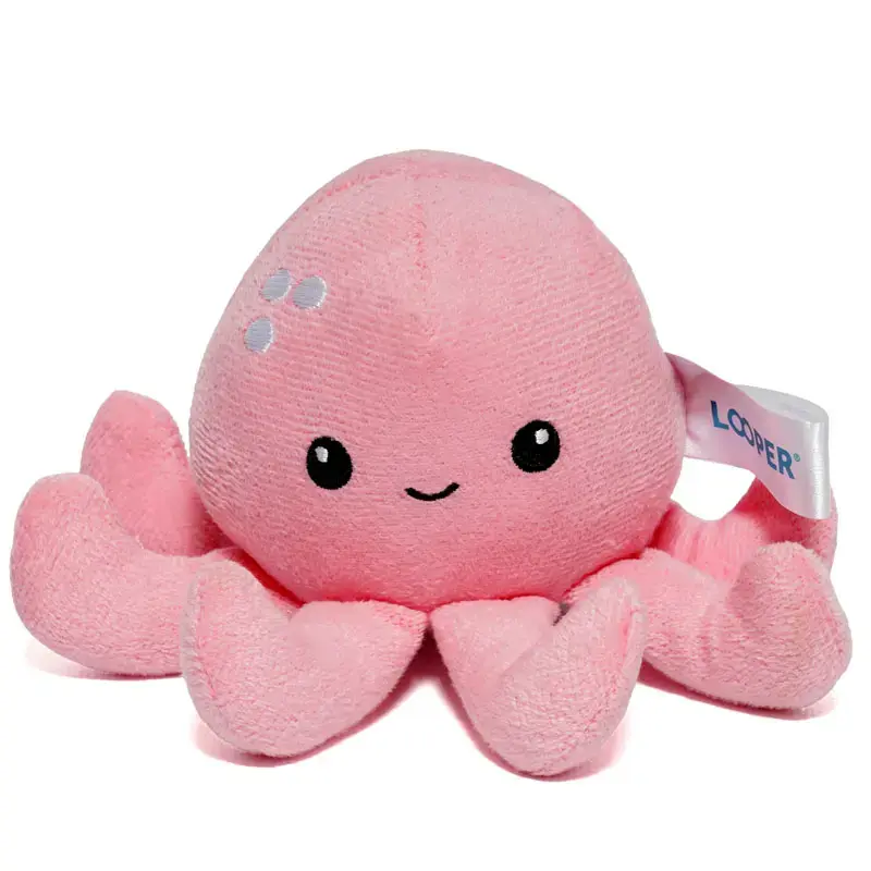 Плишана играчка Looper за девојчиња Октопод, розова