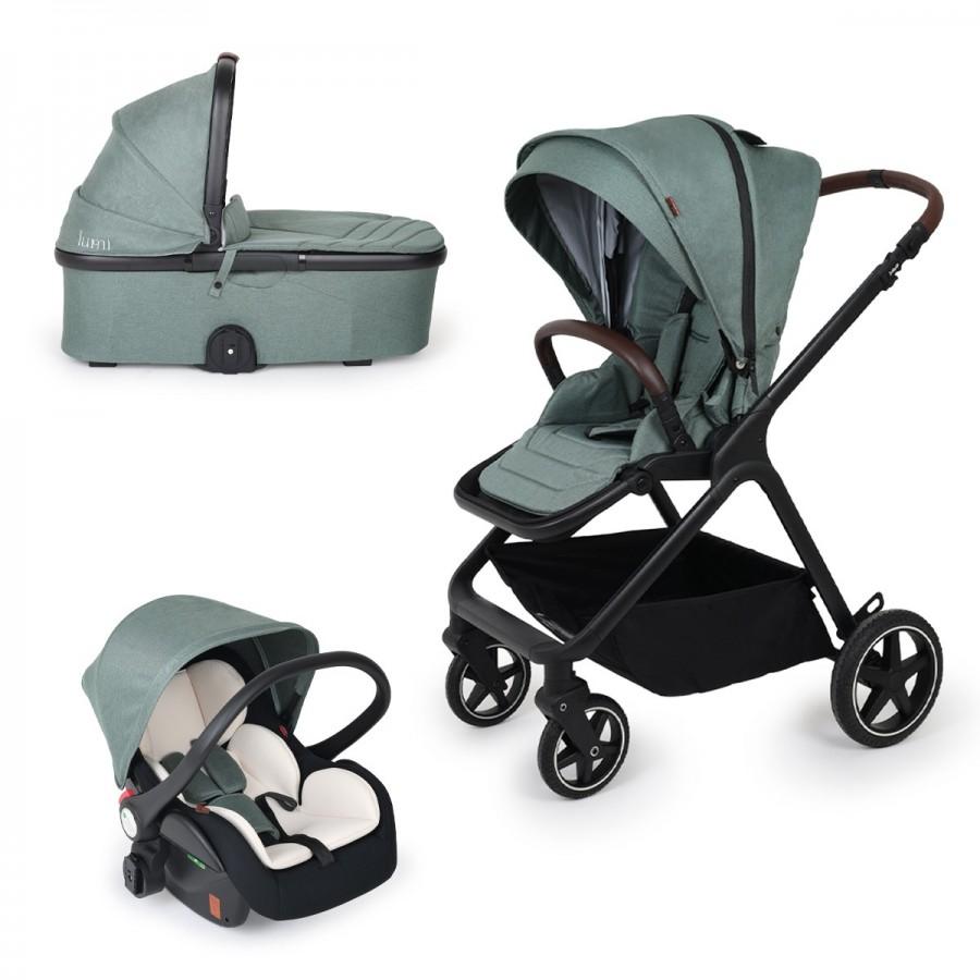 JUNGLE Количка LUMI 3 во 1 зелена