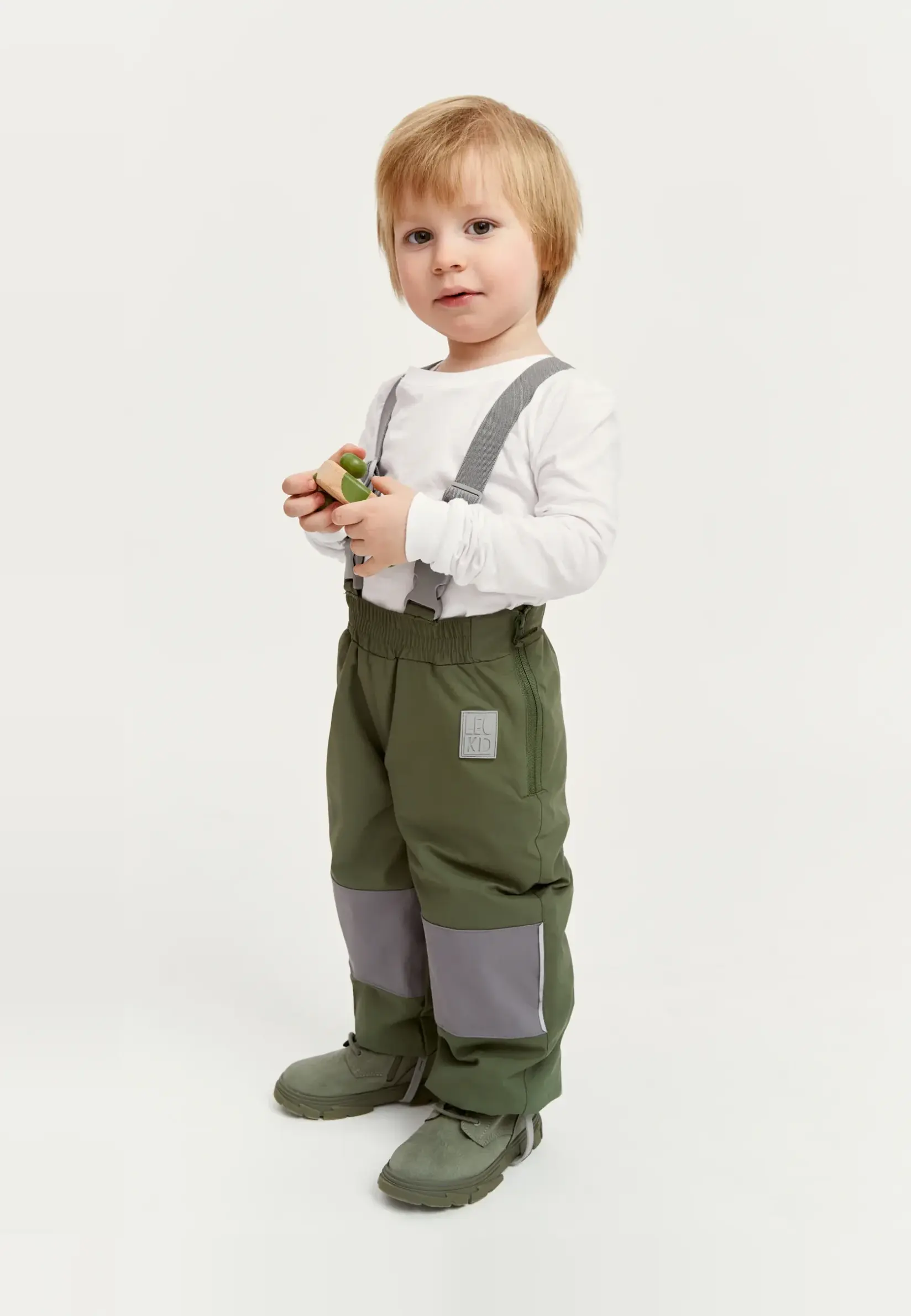 LEOKID Панталони за дожд и снег green gray - 98-104