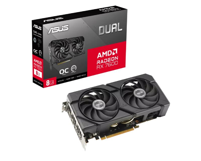 Графичка картичка ASUS AMD Radeon RX 7600 EVO 8GB DUAL-RX7600-O8G-EVO